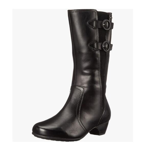 Aravon Pauline 10D Wide Waterproof Leather Mid-Calf COMFORT Boots $250 Black - Picture 1 of 10